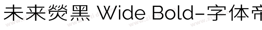 未来熒黑 Wide Bold字体转换